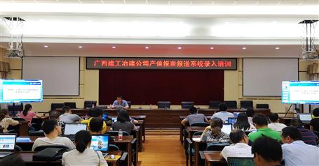 公司開(kāi)展產(chǎn)值報(bào)表報(bào)送系統(tǒng)錄入培訓(xùn)