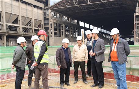 唐峰、何勇到魚峰水泥技改項(xiàng)目調(diào)研指導(dǎo)