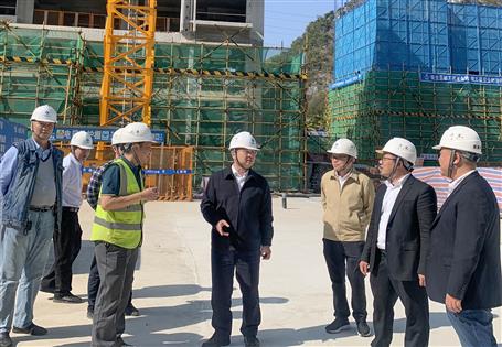 覃振華帶隊到磐龍府項目開展2022年春節(jié)后復工復產暨第一季度安全生產質量綜合大檢查